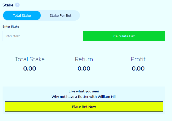 williamhill calculator