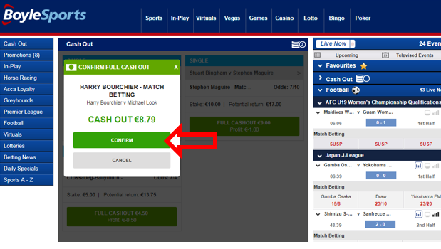 BoyleSports Cashout image