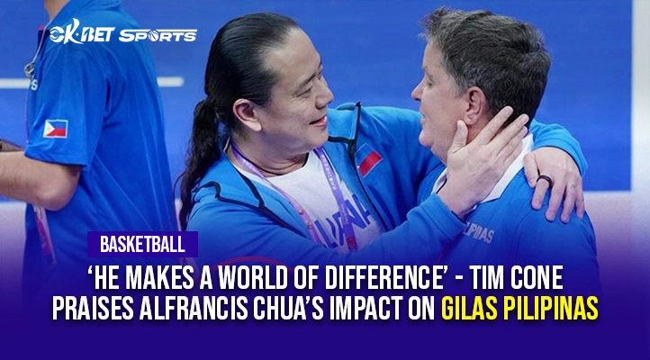 A photo of 2 Gilas pilipinas coaches in basketball