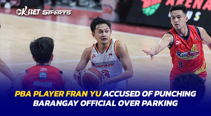 pba player fran yu playing basketball with overlay image about the incident