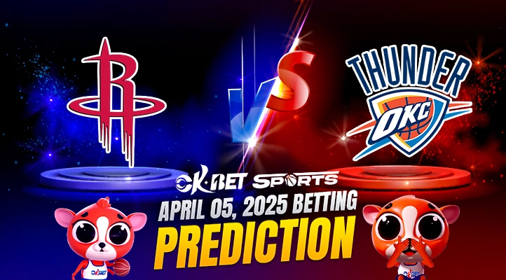 logo of two nba team matchup between houston rockets vs okc thunder