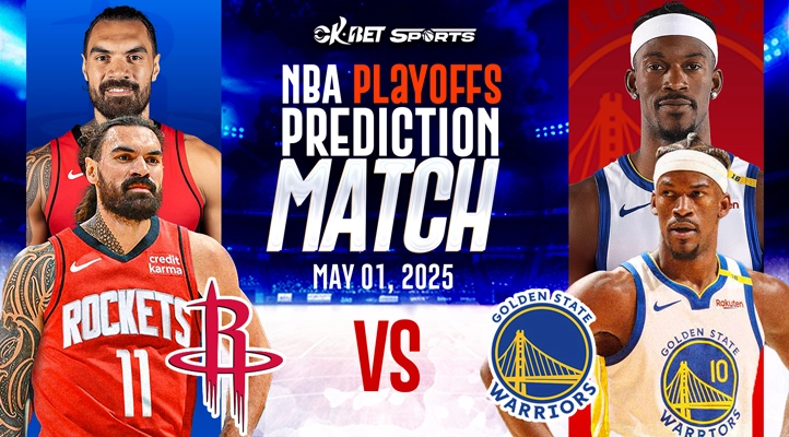 two logo of nba between rockets vs warriors